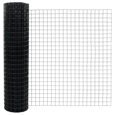 vidaXL Euro Fence με 22 U Posts Γκρι 1.2x25 μ Ατσάλι