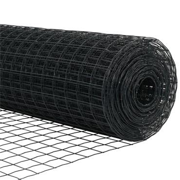 vidaXL Ευρωπαϊκός Φράχτης με 22 Στύλους Γκρι 0,6x50 μ Μέταλλο