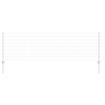 vidaXL Περίφραξη Euro με 11 U Posts Ασημί 0.8x25 m Χάλυβα