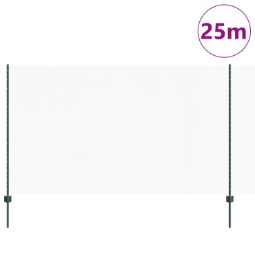 Φράκτες vidaXL 5 τεμ U-Channel Πράσινος 140cm Χάλυβας, Εξαγωνικός Φράκτης vidaXL Πράσινος 1.4x10 μ Χάλυβας