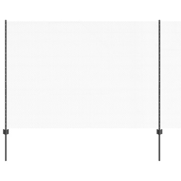 Post Φράχτη vidaXL 22 τεμάχια U-Channel Γκρι 150cm Χάλυβας, Εξαγωνικός Φράχτης vidaXL Γκρι 1.5x50 μ Χάλυβας