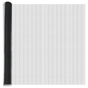 Post Φράχτη vidaXL 22 τεμάχια U-Channel Γκρι 150cm Χάλυβας, Εξαγωνικός Φράχτης vidaXL Γκρι 1.5x50 μ Χάλυβας