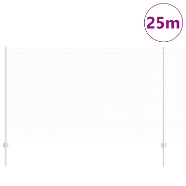 Φράκτες vidaXL 22 τμχ U-Channel 140cm γαλβανισμένο ατσάλι, Εξαγωνικός φράχτης vidaXL 1.4x25 μ γαλβανισμένο ατσάλι