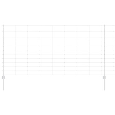 Φράχτες vidaXL 22 τεμ U-Channel 120cm Γαλβανισμένο Ατσάλι, Φράχτης vidaXL 1.2x25 μ Γαλβανισμένο Ατσάλι