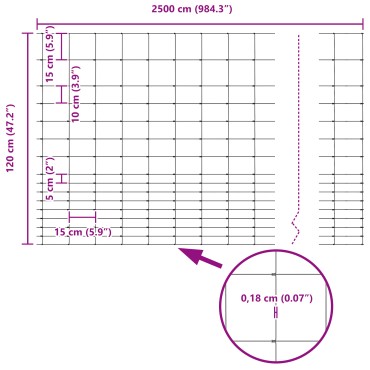 Στηρίγματα Φράχτη vidaXL 22 τεμ U-Channel 120cm Γαλβανισμένο Ατσάλι, Φράχτης πεδίου vidaXL 1.2x25 μ Γαλβανισμένο Ατσάλι