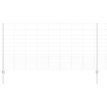 Φράκτες vidaXL 22 τμχ U-Channel 120cm Γαλβανισμένο Ατσάλι, Φράκτης Εξωτερικού Χώρου vidaXL 1.2x25 μ Γαλβανισμένο Ατσάλι