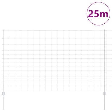 Φράχτες vidaXL 22 τεμ U-Channel 150cm Γαλβανισμένος Χάλυβας, Φράχτης Αγρού vidaXL 1.5x25 μ Γαλβανισμένος Χάλυβας