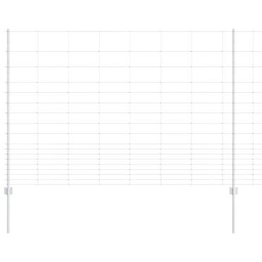 Πόλοι Περίφραξης vidaXL 22 τεμ U-Channel 150cm Γαλβανισμένος Χάλυβας, Περίφραξη Πεδίων vidaXL 1.5x25 μ Γαλβανισμένος Χάλυβας