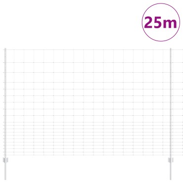 Πόρτες Παραλλαγής vidaXL 22 τεμάχια U-Channel 160cm γαλβανισμένου ατσαλιού, Περίφραξη vidaXL 1.6x25 μ γαλβανισμένου ατσαλιού