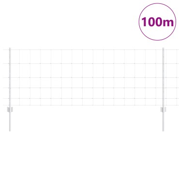 vidaXL Πόλοι Φράκτη 11 τεμ U-Channel Γαλβανισμένο Ατσάλι