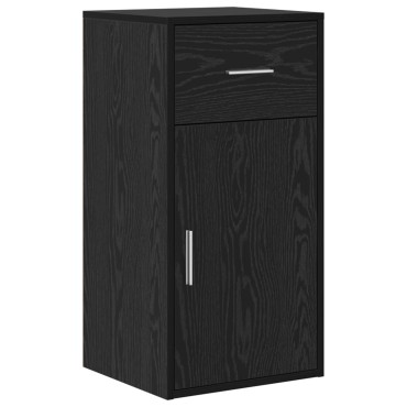 vidaXL Γραφείο Γωνίας Μαύρης Βελανιδιάς 102x88x75cm Επεξεργασμένη Ξυλεία 1 τεμ.