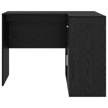 vidaXL Γραφείο Γωνίας Μαύρης Βελανιδιάς 102x88x75cm Επεξεργασμένη Ξυλεία 1 τεμ.