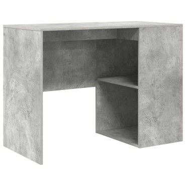 vidaXL Γωνιακό Γραφείο Γκρι Σκυροδέματος 102x88x75cm Επεξεργασμένο Ξύλο 1 τεμ.