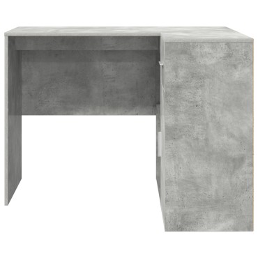vidaXL Γωνιακό Γραφείο Γκρι Σκυροδέματος 102x88x75cm Επεξεργασμένο Ξύλο 1 τεμ.