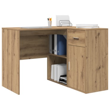 vidaXL Γωνιακό Γραφείο Δρυς 102x88x75cm Επεξεργασμένο Ξύλο 1 τεμ.
