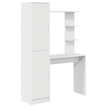 vidaXL Γραφείο Λευκό 113.5x39x168cm 2 τμχ. 1 τεμ.