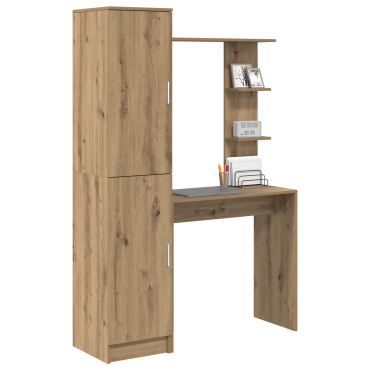 vidaXL Γραφείο Artisan Oak 113.5x39x168cm 2 τμχ. 1 τεμ.