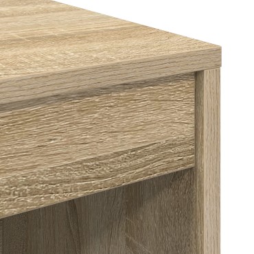 vidaXL Γραφείο με Αποθήκευση Sonoma Oak Επεξεργασμένο Ξύλο