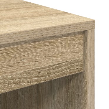 vidaXL Γραφείο με Αποθήκευση Sonoma Oak Επεξεργασμένο Ξύλο