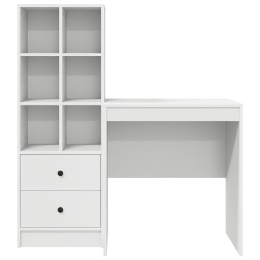 vidaXL Γραφείο Λευκό 115,5x50x127cm 2 τμχ. 1 τεμ.