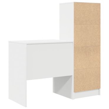 vidaXL Γραφείο Λευκό 115,5x50x127cm 2 τμχ. 1 τεμ.