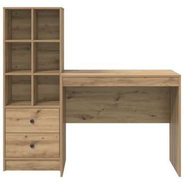 vidaXL Γραφείο με Αποθήκευση Artisan Oak Επεξεργασμένο Ξύλο
