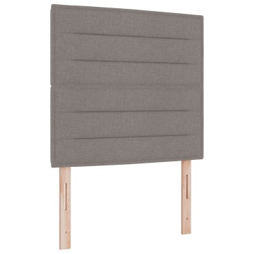 vidaXL Box Spring Κρεβάτι με Στρώμα & Πάγκο Καρύδι 80x200 εκ Ύφασμα