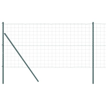 vidaXL Ευρωπαϊκή Στήριξη Φράχτη 10x1 m PVC-Επικαλυμμένο Ατσάλι Δίχτυ