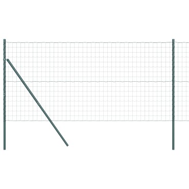 vidaXL Ευρωπαϊκή Στήριξη Φράχτη 10x1 m PVC-Επικαλυμμένο Ατσάλι Δίχτυ