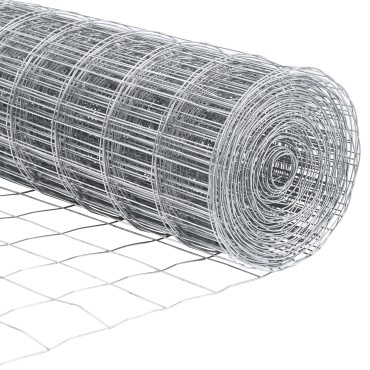 vidaXL Ευρωπαϊκή Περίφραξη με 7 Πόλους 0.6x10 μ Γαλβανισμένο Ατσάλι