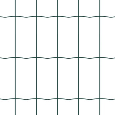 vidaXL Euro Fence με 13 Φλατζωτά Πόστα 1x25 μ Γαλβανισμένο Ατσάλι