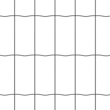 vidaXL Euro Fence με 7 φλαντζωτές κολώνες 1.2x10 μ Γαλβανισμένο ατσάλι