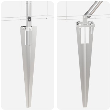 vidaXL Φράχτης Πεδίων 1.2x25 μ Κα galvanised Ατσάλι