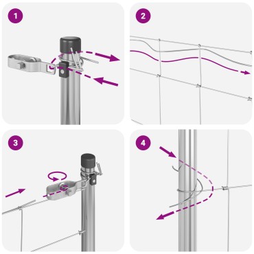 vidaXL Field Fence 1.2x25 μ Γαλβανισμένος χάλυβας