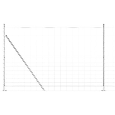 vidaXL Φράκτης πεδίου 1.6x25 m Γαλβανισμένος χάλυβας