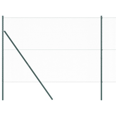 vidaXL Hexagon Fence Γκρι 1.6x100 μ Χάλυβας 10000x160x cm