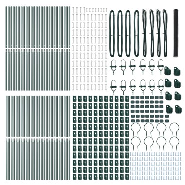 vidaXL Hexagon Fence Γκρι 1.6x100 μ Χάλυβας 10000x160x cm