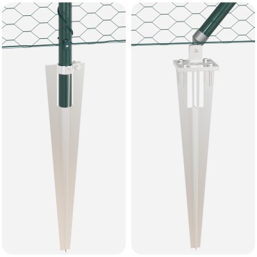 Εξωτερικός Φράχτης Hexagon verde 1x10 μ Ατσάλι