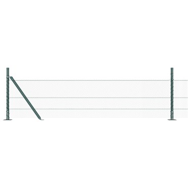 vidaXL Hexagon Fence Πράσινο 0.4x10 μ Χάλυβας