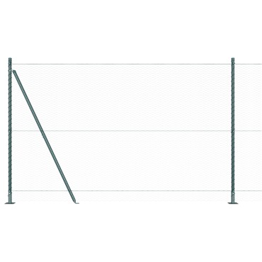 vidaXL Εξαγωνικός Φράχτης Πράσινος 1.6x10 m Ατσάλι