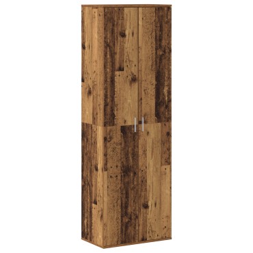 vidaXL Υψηλή Ντουλάπα Παλιό Ξύλο 60x35x180cm Κατασκευασμένο Ξύλο