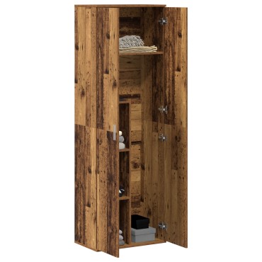 vidaXL Υψηλή Ντουλάπα Παλιό Ξύλο 60x35x180cm Κατασκευασμένο Ξύλο