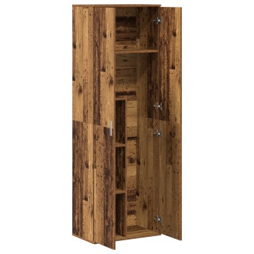 vidaXL Υψηλή Ντουλάπα Παλιό Ξύλο 60x35x180cm Κατασκευασμένο Ξύλο