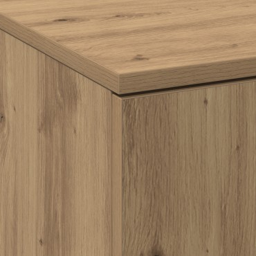 vidaXL Υψηλό Ντουλάπι Καλλιτεχνικής Δρυός 60x35x180cm Επεξεργασμένο Ξύλο