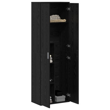 vidaXL Ντουλάπι Μαύρου Δρύος 60x35x180cm Επεξεργασμένο Ξύλο 1 τεμ.