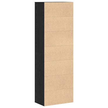 vidaXL Ντουλάπι Μαύρου Δρύος 60x35x180cm Επεξεργασμένο Ξύλο 1 τεμ.