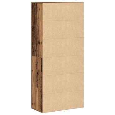 vidaXL Υψηλό ντουλάπι Παλιό Ξύλο 80x39x178cm Κατασκευασμένο Ξύλο