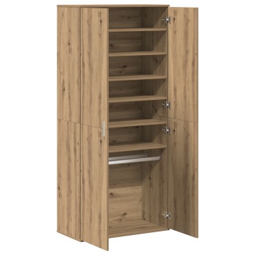 vidaXL Υψηλή Ντουλάπα Ξύλο Καρυδιά 80x39x178cm Επεξεργασμένο Ξύλο