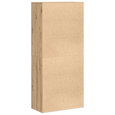 vidaXL Υψηλή Ντουλάπα Ξύλο Καρυδιά 80x39x178cm Επεξεργασμένο Ξύλο