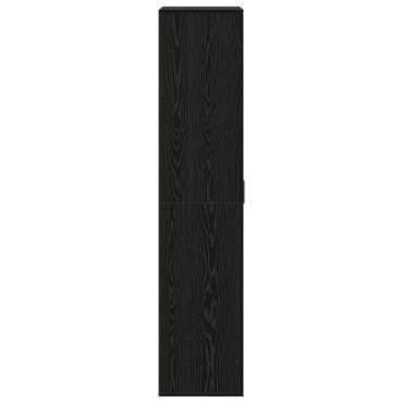 vidaXL Highboard Μαύρη Δρυς 80x39x178cm από Μοριοσανίδες